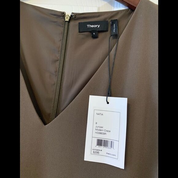 Theory Dark Green Dress - Picture 4 of 11